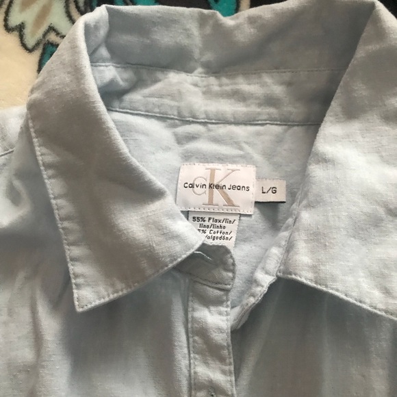 CALVIN KLEIN ❤️ denim top 💕 - Picture 3 of 6